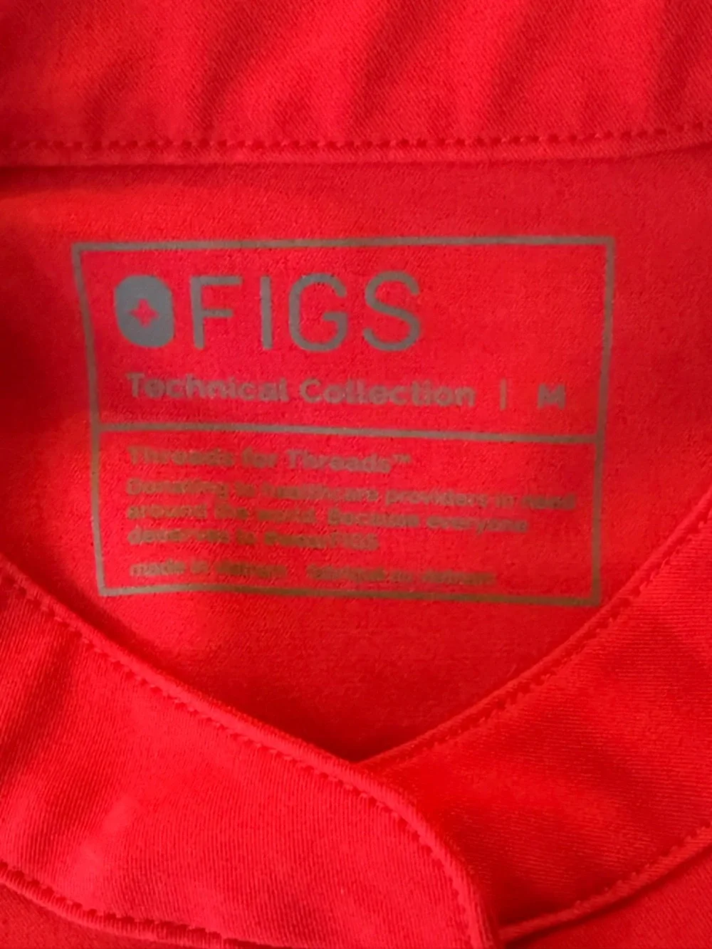 Figs Winning Red Rafaela Cargo Scrubjumpsuit- Medium, Regular - Picture 2 of 5
